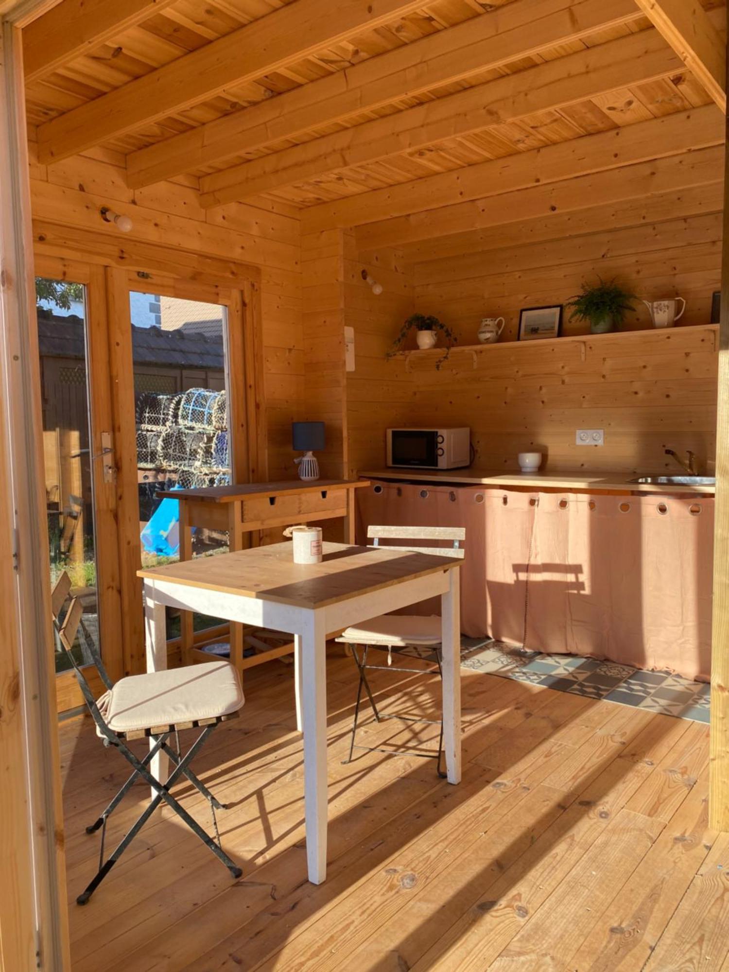 Maison En Bois 1 Chambre 4 Couchages Type Tiny House Гранвиль Экстерьер фото