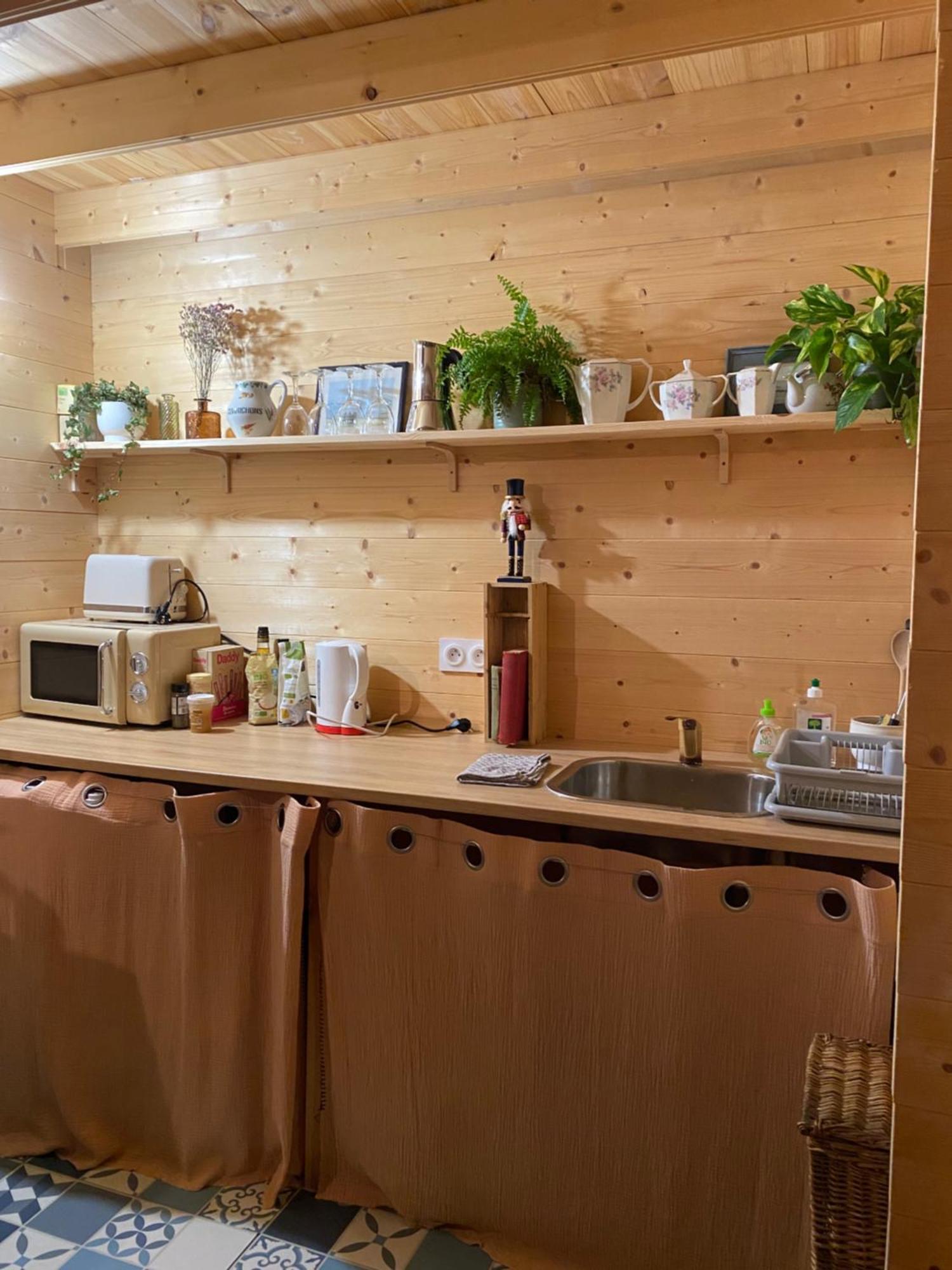 Maison En Bois 1 Chambre 4 Couchages Type Tiny House Гранвиль Экстерьер фото