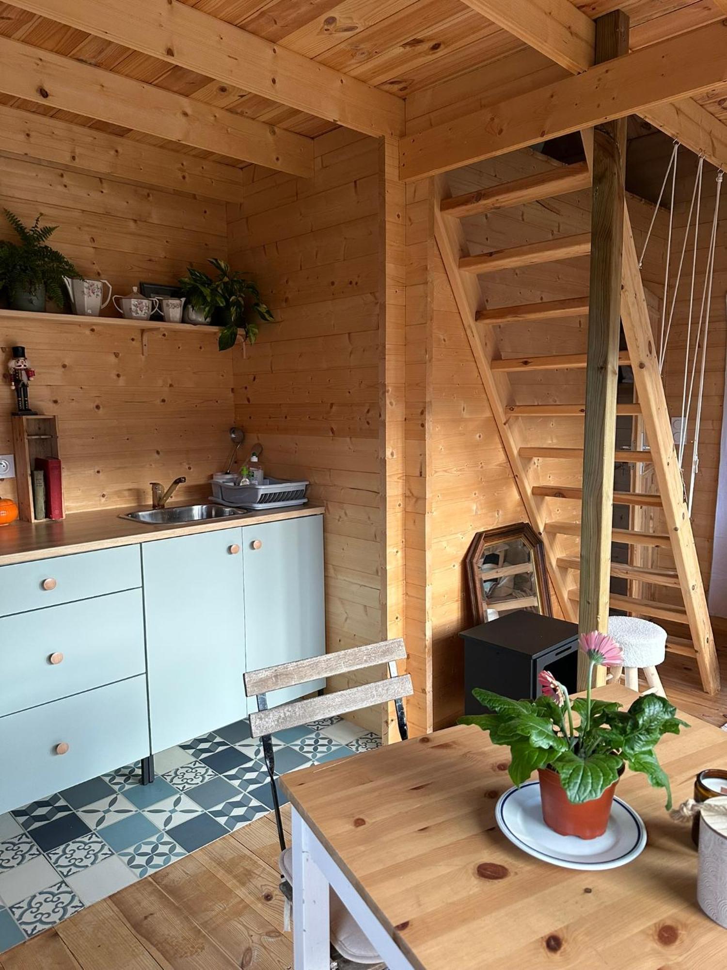 Maison En Bois 1 Chambre 4 Couchages Type Tiny House Гранвиль Экстерьер фото