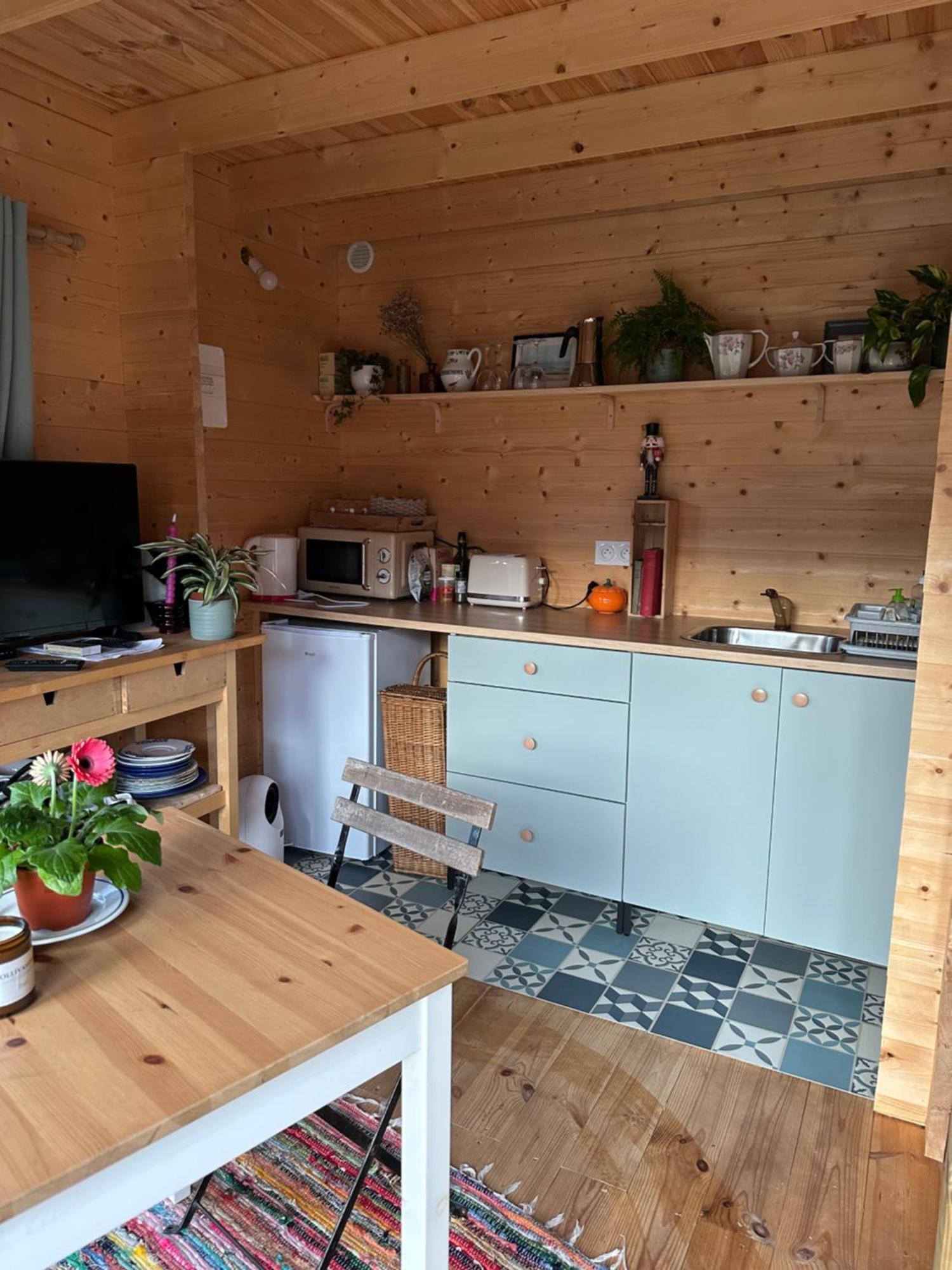 Maison En Bois 1 Chambre 4 Couchages Type Tiny House Гранвиль Экстерьер фото
